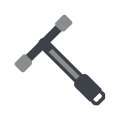 Simple graphic of a dark gray T-shaped tool