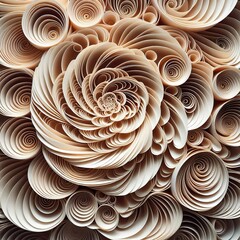 Whorled creating a layered effect