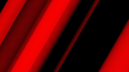 Red Black Diagonal Halftone Dotted Background for Digital Design