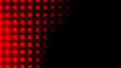 Red Black Halftone Background with Gradient Dotted Light Effect