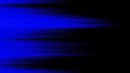 Blue Halftone Dot Background with Futuristic Digital Speed Effect