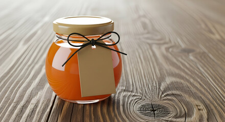 Delicious Honey Jar with Rustic Charm and Natural Appeal