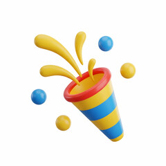 Colorful Cone Toy with Splashing Balls for Kids