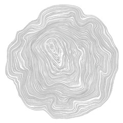 Log cut, vector illustration, tree rings pattern, shades of gray