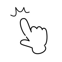 指さしのベクターアイコン