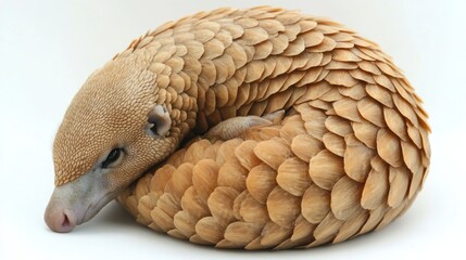 Small, curled anteater