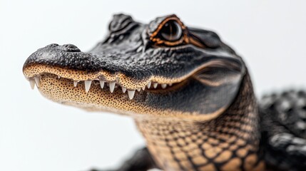 Close-up of a young alligator