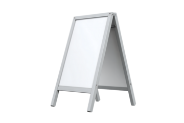 Blank A frame sidewalk sign, ready for your message.