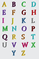 3D alphabets