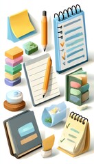 Assorted stationery items