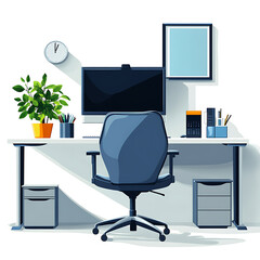 A comprehensive visual concept of office syndrome symptoms.