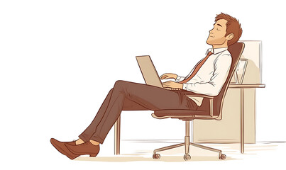 A comprehensive visual concept of office syndrome symptoms.