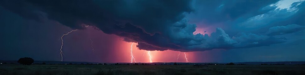 Epic dark storm clouds rolling in over a dramatic landscape, with intense lightning illuminating the scene Perfect for weather, nature, and apocalyptic themes , storm clouds, nature, environment