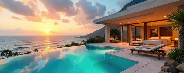 Luxury villa, private pool, stunning ocean views, spacious living areas, perfect for a relaxing holiday getaway Enjoy breathtaking sunsets and unforgettable moments , tranquil, rental