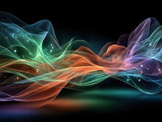 Obraz premium Abstract colorful waves
