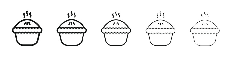 Pie icon design, logo, app, UI. Vector illustration, EPS