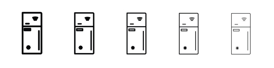 smart fridge icon design, logo, app, UI. Vector illustration, EPS