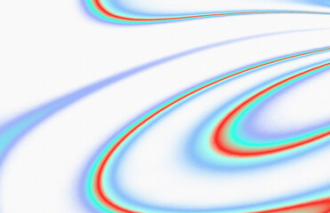 Colorful perspective curved lines patterns flowing on white background and noise texture for motion, creative, modern, energy, abstract design