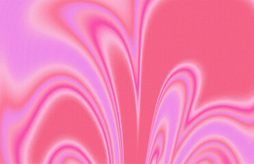 Vintage pink purple fluid swirling abstract pattern with noise grain texture background for artistic, dynamic, energy, retro design illustration