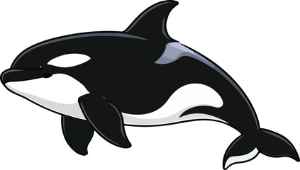 cartoon of orca © Inoe
