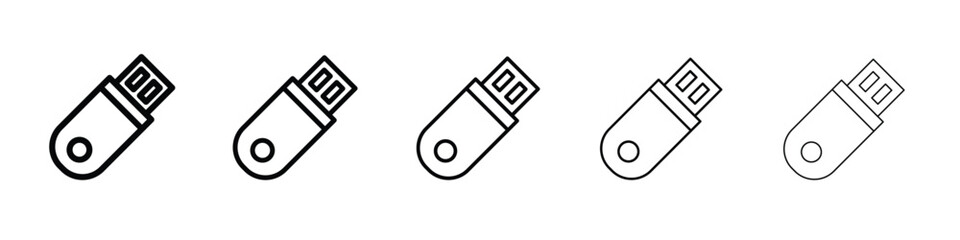usb drive icon design, logo, app, UI. Vector illustration, EPS