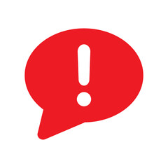 speech bubble with exclamation mark icon