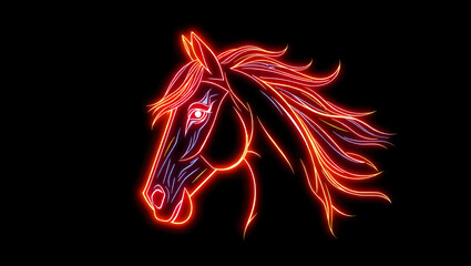 portrait of a horse  neo art 