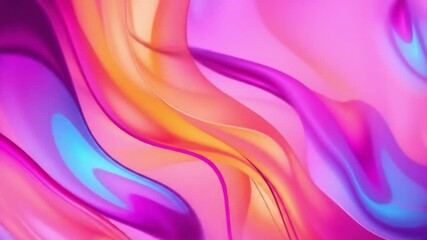 Elegant flowing gradient mesh with vibrant colorful waves on a dark background, abstract digital motion perfect for web design, presentations, backdrops, and modern tech branding visuals. - Powered by Adobe