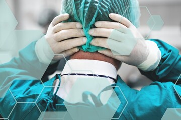 Surgeon getting ready for a surgery