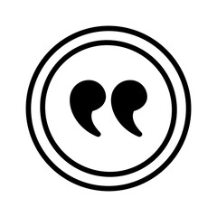 Vector multi color icon for Quotation mark