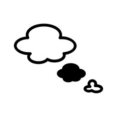Vector multi color icon for Thought bubble