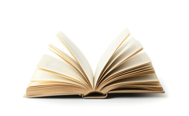 open book isolated on white background