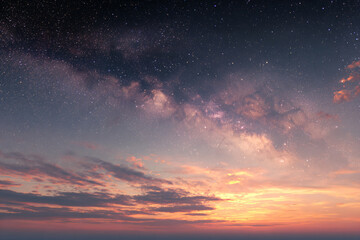 Fototapeta premium a person standing on a beach under a night sky