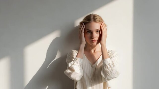 dynamic portrait featuring person on right side random emotion