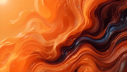  Bright Abstract Orange Background with Smooth Gradient and Light Texture