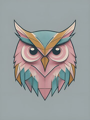A pastel color owl.
