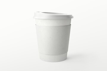 Blank paper cups for coffee shop takeaway