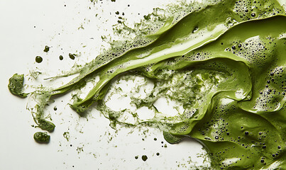 Refreshing Green Tea Leaves and Brewed Drink: Natural, Healthy, and Antioxidant-Rich Beverage