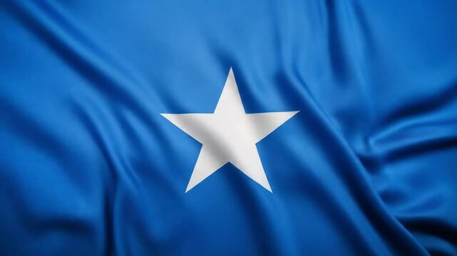 Somalian waving flag background video