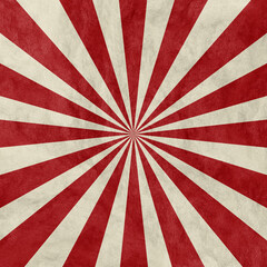 Red sun ray background, paper textured design