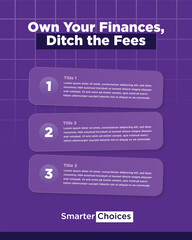 Minimalist Job Hiring Poster in Purple Tones