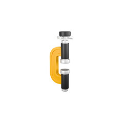 Yellow Tape Measure with Clip