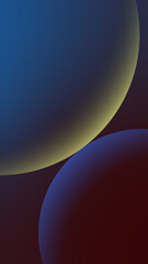 Abstract gradient spheres  mobile wallpaper