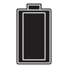 battery icon silhouette vector illustration 