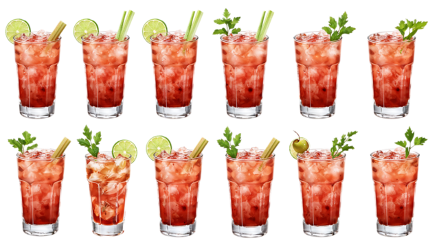 Refreshing Bloody Mary Cocktail Variations A Collection of High-Resolution Images