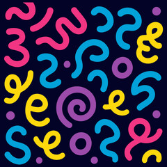 Abstract seamless pattern with colorful geometric circles, a vibrant vector illustration for modern fabric design or retro decor wallpaper