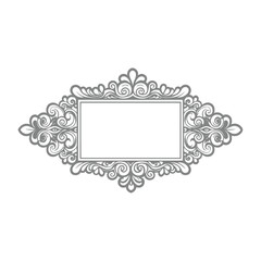 Ornate Scrollwork Frame for Invitations and Certificates