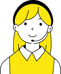 コールセンターで対応をする女性　クレーム　女性
