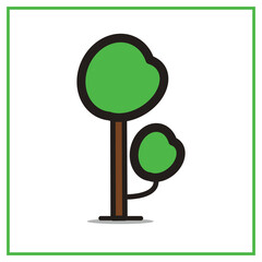 Tree Silhouette Vector Illustration – Ideal for nature-themed designs, logos, environment graphics, landscaping elements, and outdoor scene illustrations.