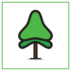 Tree Silhouette Vector Illustration – Ideal for nature-themed designs, logos, environment graphics, landscaping elements, and outdoor scene illustrations.